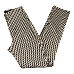 Women’s H&M Striped Houndstooth Black/Brown/Tan Pants - XS